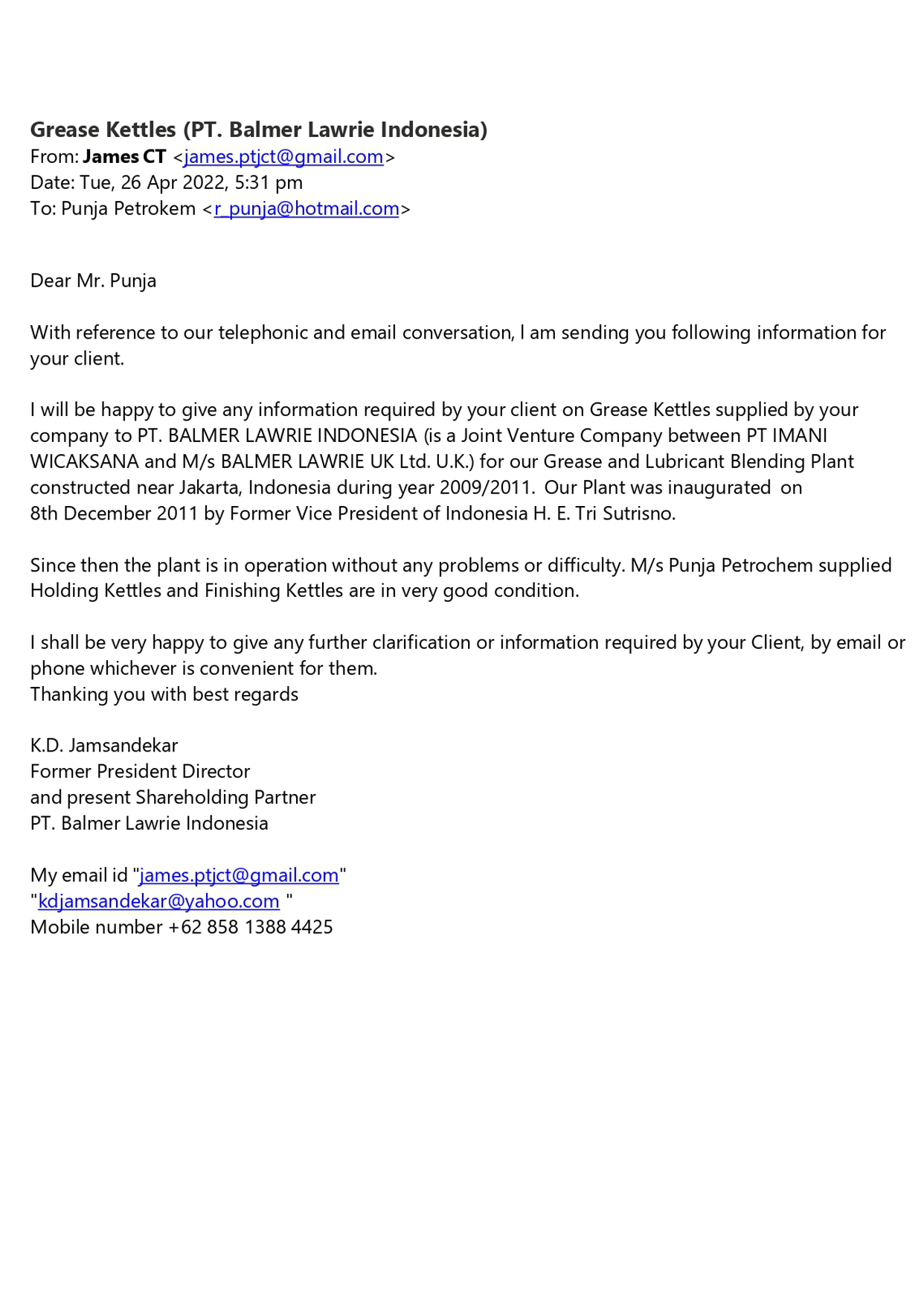 Appreciation Letter 2